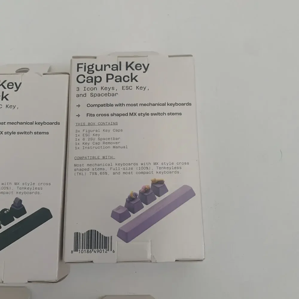 North Lot Of 6 Mechanical Keyboard Assoreted Caps Sets Figural key+ Arrow Accent